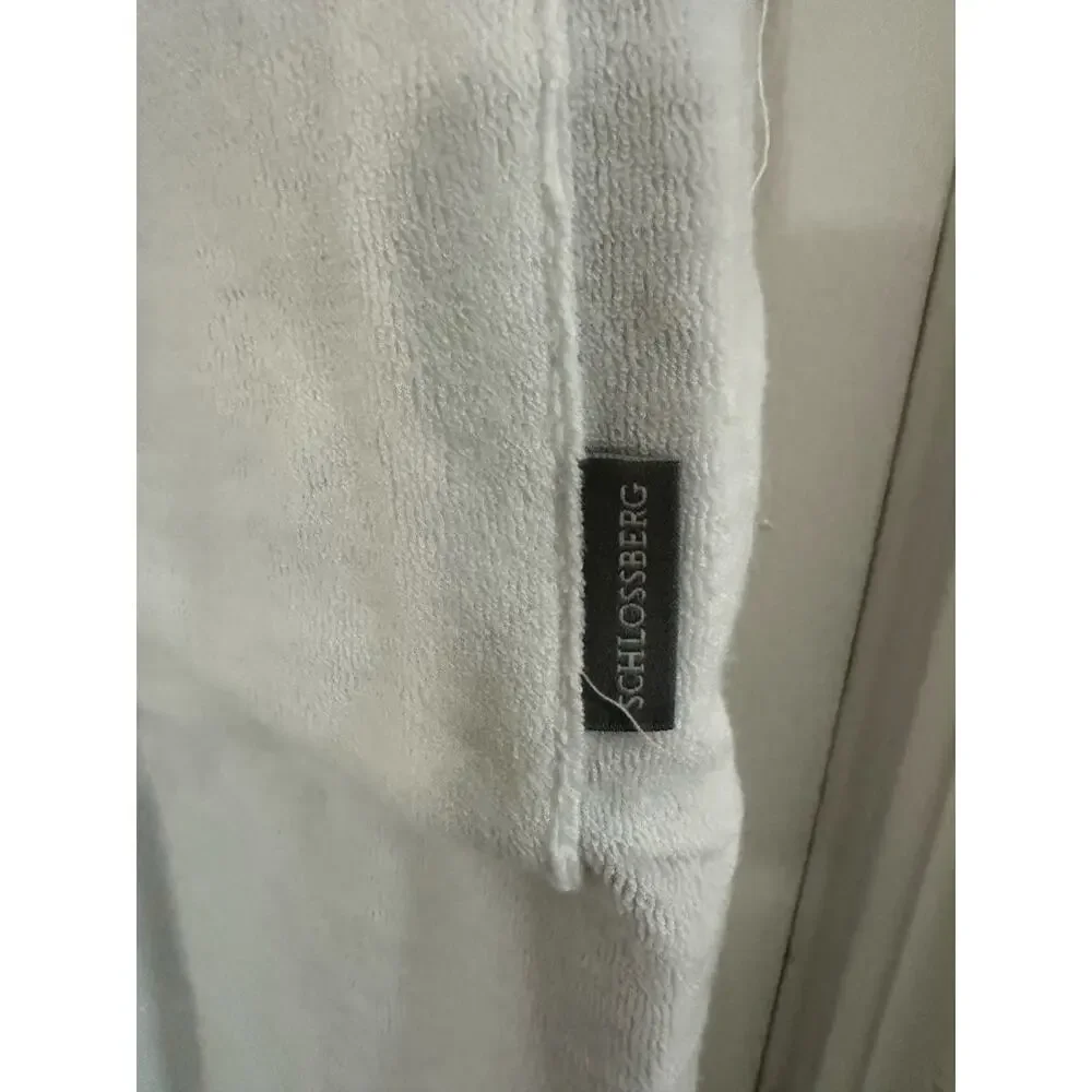 SCHLOSSBERG Floral Reversible Robe Dressing Gown Luxury Linens - Sz Medium